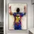 Estrela de futebol messi pintura decorativa na internet