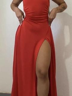 Imagem do Vestido de Festa Feminino Longo Justo Elegante com Fenda