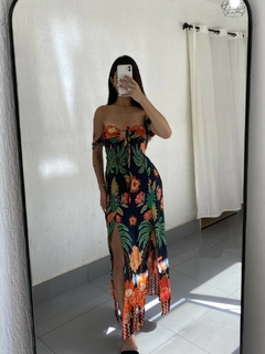 Vestido Feminino Longo com Fenda - loja online