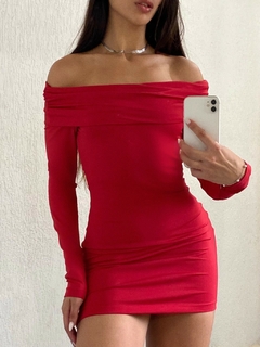 Vestido Curto Tubinho Manga Longa - comprar online