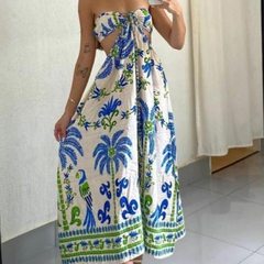 Imagem do Vestido Tomara que Caia Longo com Recorte