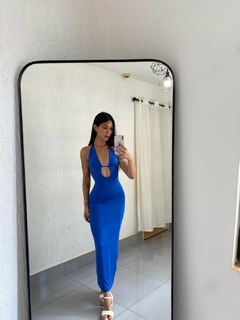 Vestido de Festa Feminino Longo Justo Elegante na internet