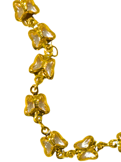 Colar Chocker Folheados a Ouro Borboleta - loja online