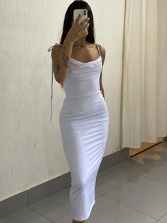 Vestido Longo Tubinho Colado Costas Abertas - comprar online