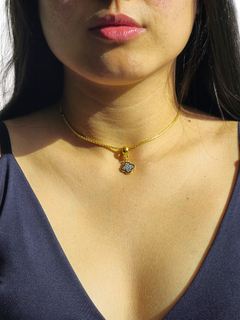 Colar Choker Joias Acessórios Moda Feminina Folheado a Ouro - comprar online