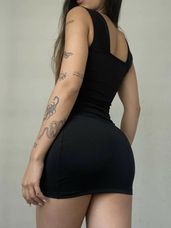 Imagem do Vestido Curto Tubinho Manga Com Alça