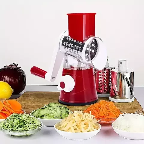 CortaChef 3 em 1 – Rolo Cortador de Legumes com Manivela Multifuncional - comprar online