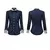 Primavera nova contraste retalhos camisa topos manga longa polo magro all-match blusa elegante moda feminina roupas - comprar online