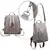 Nova moda grande capacidade destacável náilon cor sólida leve alça de ombro à prova dwaterproof água multi funcional mochila feminina - LUXE