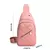 Bolsa crossbody de peito para mulheres lazer bolsa de ombro mochila feminina bordada