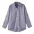 Clássico listrado mulher primavera outono blusas camisa senhora longa lanterna - comprar online