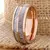 Anel Masculino Importado com Incrustação de Meteorito e Abalone – Elegância Cósmica | Trend Models - Trend Models