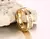 Anel Dourado para Casais – Banhado a Ouro 24K com Zircônia Cúbica - loja online