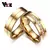 Imagem do Anel Dourado para Casais – Banhado a Ouro 24K com Zircônia Cúbica