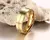 Imagem do Anel Dourado para Casais – Banhado a Ouro 24K com Zircônia Cúbica
