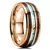Anel Masculino Importado com Incrustação de Meteorito e Abalone – Elegância Cósmica | Trend Models