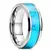 Anel Masculino Importado com Incrustação de Meteorito e Abalone – Elegância Cósmica | Trend Models