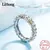 Anel de Prata Esterlina 925 Luxo com Cristal de Zircônia AAA