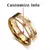 Anel Dourado para Casais – Banhado a Ouro 24K com Zircônia Cúbica - loja online