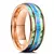 Anel Masculino Importado com Incrustação de Meteorito e Abalone – Elegância Cósmica | Trend Models - comprar online