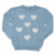 Blusa Infantil Tricot Corações - Doce Baby Botique 