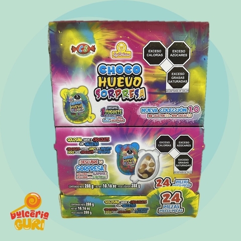 CHOCO HUEVO SORPRESA LAS DELICIAS 24 PZS.