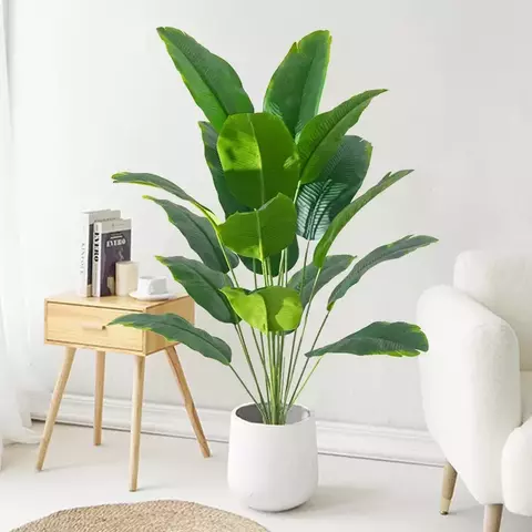 Plantas artificiais grande palmeira tropical