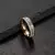 Anel de Casal em Aço Inoxidável com Zircônia Elegante