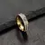 Anel de Casal em Aço Inoxidável com Zircônia Elegante