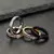 Anel de Casal em Aço Inoxidável com Zircônia Elegante - comprar online