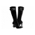 Bota Feminina Napa Preto com Zíper, Fivelas Pratas e Salto - comprar online