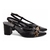 Sandália Feminina Salto Médio 6cm Napa Preto com Verniz On - Fascinova