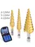 Imagem do Conjunto de Brocas Escalonadas HSS Titânio – Perfuração Profissional em Aço, Madeira e Metal (3-12mm, 4-12mm, 4-20mm)