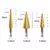 Conjunto de Brocas Escalonadas HSS Titânio – Perfuração Profissional em Aço, Madeira e Metal (3-12mm, 4-12mm, 4-20mm) - loja online