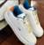Nike Air Force - Branco Bordado Laranja Lavell - comprar online