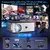 Proyector Horlat de 1600 lúmenes para exteriores, 1080P, Full HD, vídeo 4K, Wi en internet
