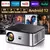 Proyector Horlat de 1600 lúmenes para exteriores, 1080P, Full HD, vídeo 4K, Wi en internet