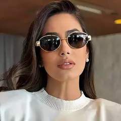 Óculos de sol feminino, elegante e delicado