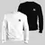 Kit 2 Blusa Moletom Gola Redonda Blusa De Frio Unissex Algodão Casaco Feminino Masculino NY