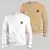 Kit 2 Blusa Moletom Gola Redonda Blusa De Frio Unissex Algodão Casaco Feminino Masculino NY - comprar online