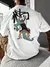 Imagem do Camisa Camiseta Oversized Streetwear Estampada Jacaré Desenho Grafiti
