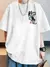 Camisa Camiseta Oversized Streetwear Estampada Jacaré Desenho Grafiti