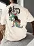 Camisa Camiseta Oversized Streetwear Estampada Jacaré Desenho Grafiti na internet