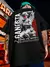 Camiseta Oversized Streetwear Estampa Anjo Gangsta Skate - Debroi Sport Shop
