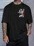 Camiseta Oversized Streetwear Estampa Anjo Gangsta Skate