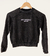 Buzo Crop Gastado. Sin Frisa