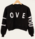 Buzo Crop I Love You. Frisa