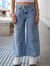 JEAN WIDE LEG CELESTE