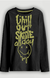 REMERA MANGA LARGA NEGRA ESTAMPA VERDE - comprar online