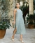 VESTIDO LINHO SEM MANGA COM FENDA - comprar online